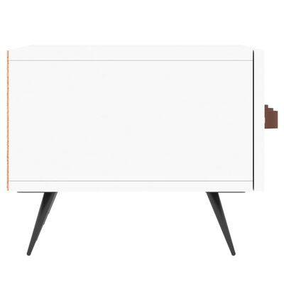 vidaXL Meuble TV blanc 150x36x30 cm bois d'ingénierie