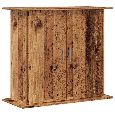 vidaXL Support pour aquarium vieux bois 81x36x73 cm bois d'ingénierie