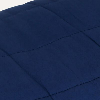 vidaXL Couverture lestée Bleu 140x200 cm 6 kg Tissu