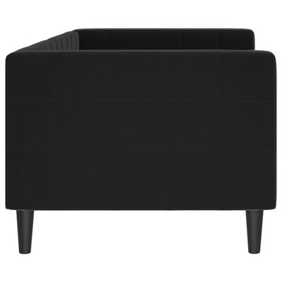 vidaXL Lit de repos noir 80x200 cm velours