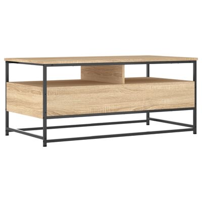 vidaXL Table basse chêne sonoma 100x51x45 cm bois d'ingénierie