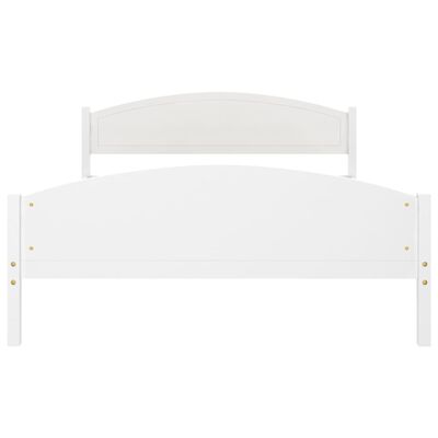 vidaXL Cadre de lit sans matelas blanc bois de pin massif 140x200 cm