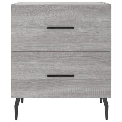 vidaXL Tables de chevet 2 pcs sonoma gris 40x35x47,5 cm