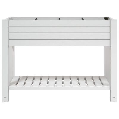 vidaXL Lit surélevé de jardin blanc 110x45x79 cm polypropylène