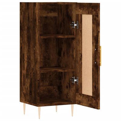 vidaXL Buffet Chêne fumé 34,5x34x90 cm Bois d'ingénierie