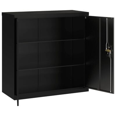 vidaXL Classeur noir 90x40x90 cm acier