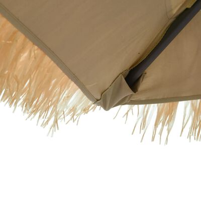 vidaXL Parasol de jardin avec mât en acier marron 300x200x250 cm