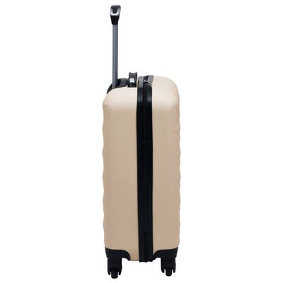 vidaXL Valise rigide Doré ABS