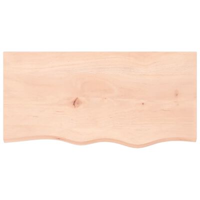 vidaXL Dessus de table 80x40x(2-6) cm bois de chêne massif non traité