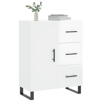 vidaXL Buffet Blanc brillant 69,5x34x90 cm Bois d'ingénierie