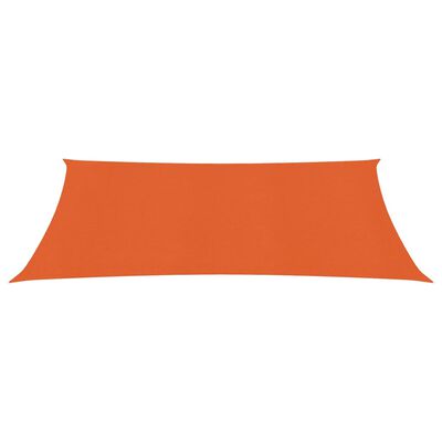 vidaXL Voile d'ombrage 160 g/m² Orange 2,5x4 m PEHD