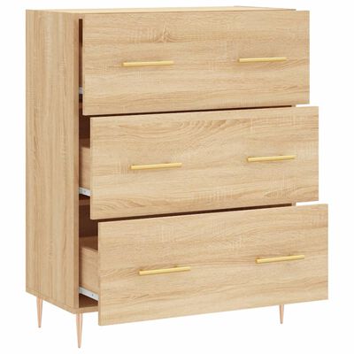 vidaXL Buffet chêne sonoma 69,5x34x90 cm bois d'ingénierie