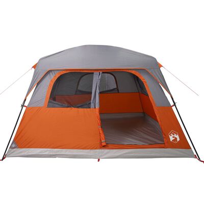 vidaXL Tente de cabine familiale 6 personnes orange imperméable