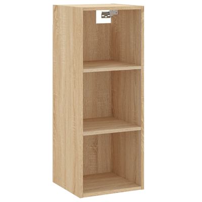 vidaXL Buffet haut Chêne sonoma 34,5x34x180 cm Bois d'ingénierie