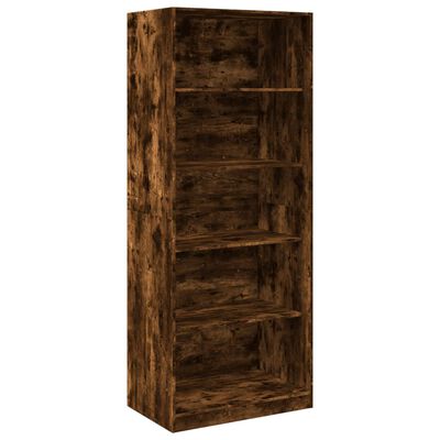 vidaXL Garde-robe chêne fumé 80x50x200 cm bois d'ingénierie