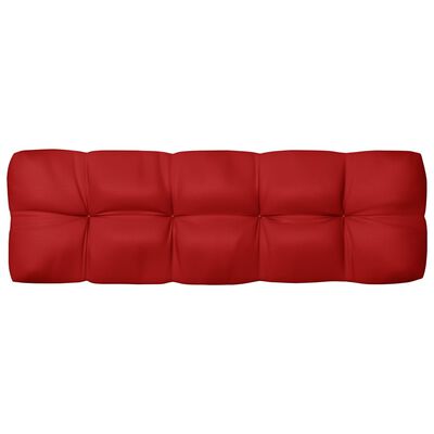 vidaXL Coussins de canapé palette lot de 7 Rouge