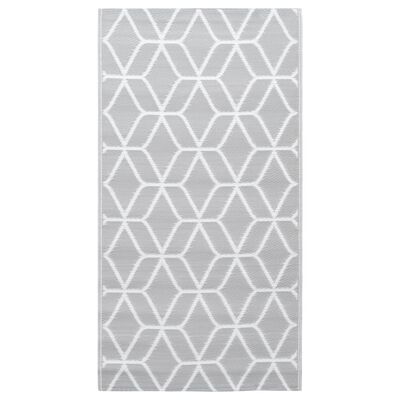 vidaXL Tapis d'extérieur Gris 120x180 cm PP