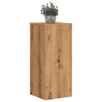 vidaXL Supports pour plantes 2 pcs chêne artisanal bois d'ingénierie