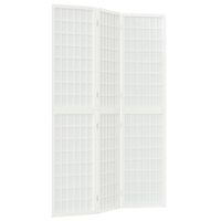 vidaXL Cloison de séparation pliable 3 panneaux 120x170 cm Blanc