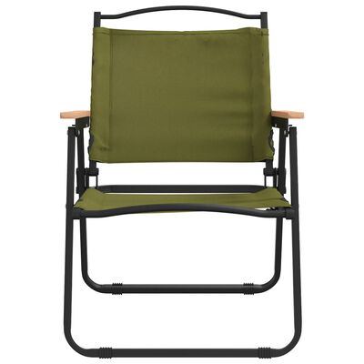 vidaXL Chaises de camping lot de 2 Vert 54x55x78 cm Tissu Oxford