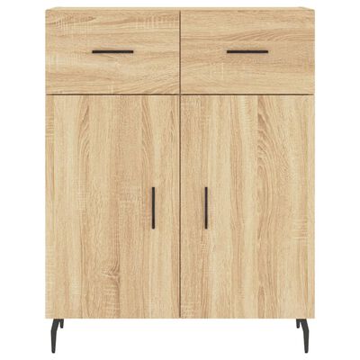 vidaXL Buffet haut Chêne sonoma 69,5x34x180 cm Bois d'ingénierie