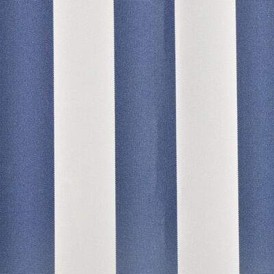 vidaXL Toit d'auvent toile bleu et blanc 3 x 2,5 m (cadre non inclus)