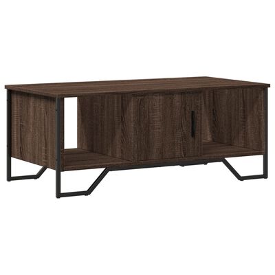 vidaXL Table basse chêne marron 100x51x40 cm bois d'ingénierie