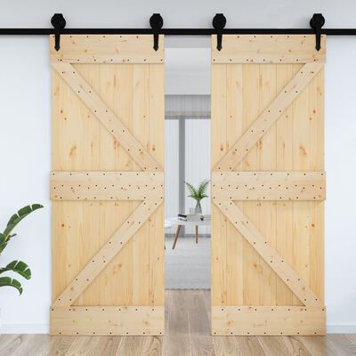 vidaXL Porte NARVIK 95x210 cm bois massif de pin