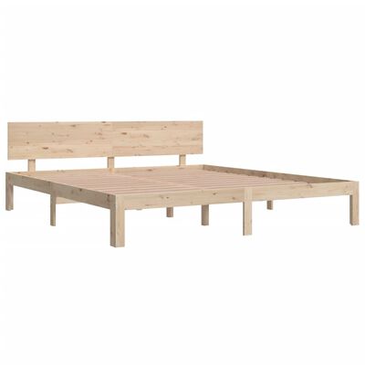 vidaXL Cadre de lit bois massif 180x200 cm super king