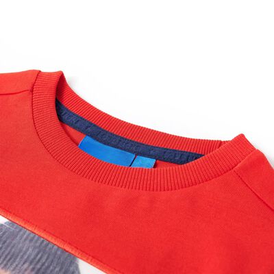 T-shirt pour enfants à manches longues rouge 116