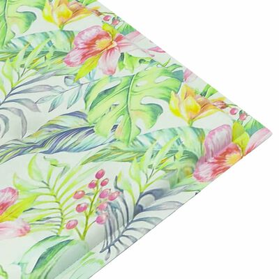 vidaXL Coussin de banc de jardin motif de feuilles 100x50x3 cm