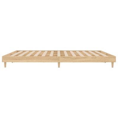 vidaXL Cadre de lit sans matelas chêne sonoma 140x200 cm