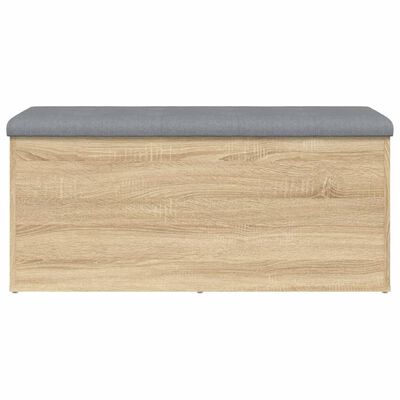 vidaXL Banc de rangement chêne sonoma 102x42x45 cm bois d'ingénierie