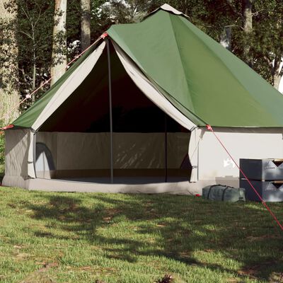 vidaXL Tente familiale tipi 8 personnes vert imperméable