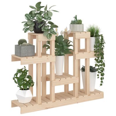 vidaXL Support à plantes 104,5x25x77,5 cm Bois massif de pin