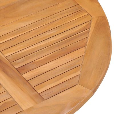 vidaXL Ensemble à manger d'extérieur pliable 5 pcs Bois solide de teck