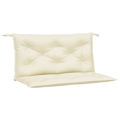 vidaXL Coussin de banc de jardin blanc crème tissu oxford