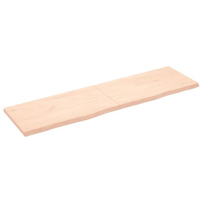 vidaXL Dessus de table 180x50x(2-4) cm bois de chêne massif non traité