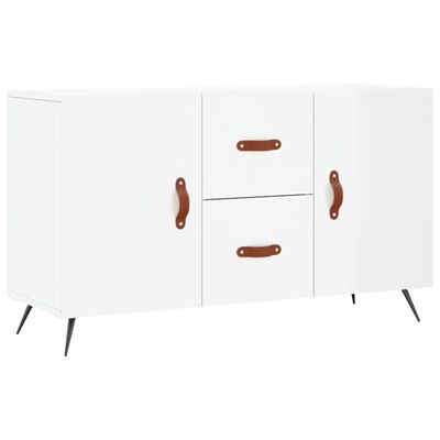 vidaXL Buffet blanc brillant 100x36x60 cm bois d'ingénierie