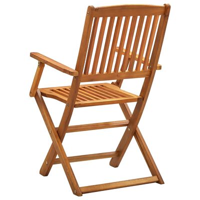 vidaXL Chaises pliables d'extérieur lot de 2 Bois d'acacia solide