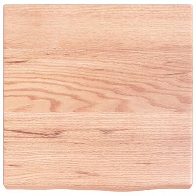 vidaXL Comptoir de salle de bain marron 40x40x(2-4) cm bois traité