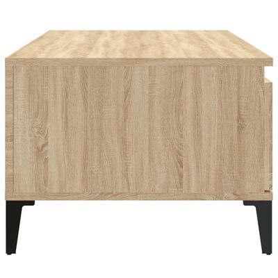 vidaXL Table basse Chêne sonoma 90x50x36,5 cm Bois d'ingénierie