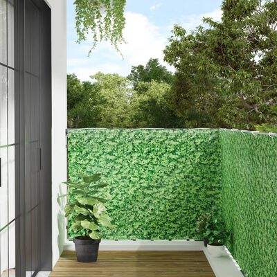 vidaXL Écran d'intimité de balcon aspect de plante vert 1000x120cm PVC