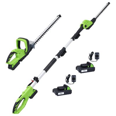 vidaXL Set outils électriques jardin sans fil 2pcs chargeurs/batteries