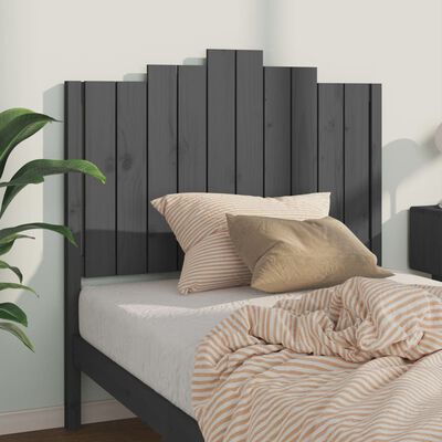 vidaXL Tête de lit Gris 106x4x110 cm Bois massif de pin