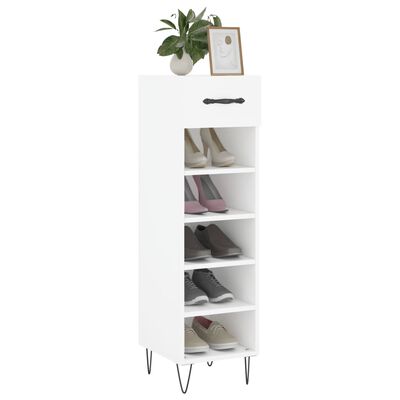 vidaXL Armoire à chaussures blanc 30x35x105 cm bois d'ingénierie