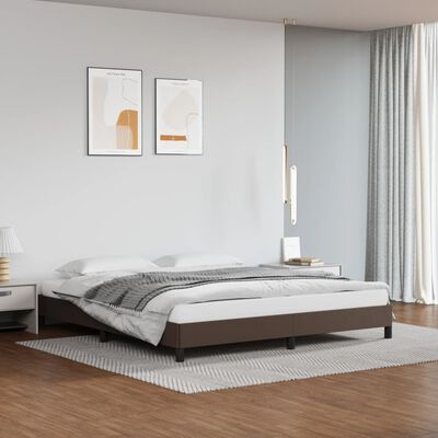 vidaXL Cadre de lit sans matelas marron 180x200 cm similicuir