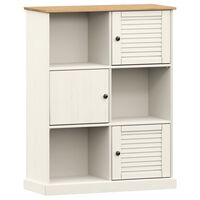 vidaXL Bibliothèque VIGO blanc 90x35x114,5 cm bois massif de pin