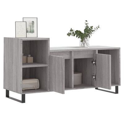 vidaXL Meuble TV Sonoma gris 100x35x55 cm Bois d'ingénierie