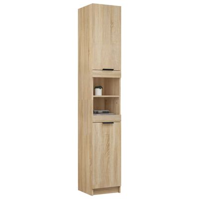 vidaXL Armoire salle de bain chêne sonoma 32x34x188,5 cm